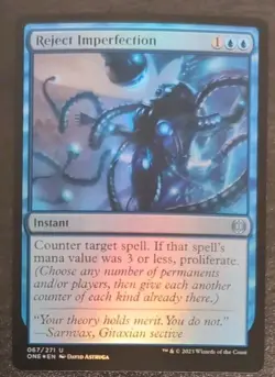 Reject Imperfection Foil NM Eng Magic: The Gathering Phyrexia: All Will Be One - Image 1