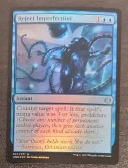 Reject Imperfection Foil NM Eng Magic: The Gathering Phyrexia: All Will Be One - Image 3