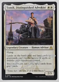 Johannes Voss Signed Tomik, Distinguished Advokist Artist Proof MTG - Image 1