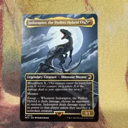 MTG Indoraptor, the Perfect Hybrid - Borderless, NM-Mint, English - Image 1