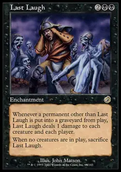 MTG Last Laugh, Torment, Heavily Played, English - Image 1