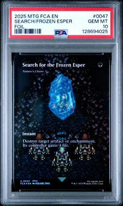 PSA 10 - Search for the Frozen Esper 0047 FOIL Final Fantasy MTG Magic FFVI - Image 1
