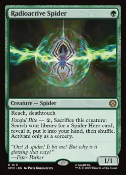 1x - Radioactive Spider - #111 - Marvel's Spider-Man - NM MTG - Image 1