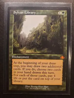 Sylvan Library (Retro Frame) Dominaria Remastered Regular - Image 1