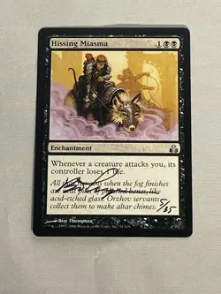 MTG Hissing Miasma Artist Proof and Signature Signed Thompson - Image 1