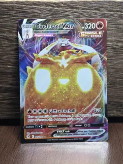 2021 Sword & Shield - Fusion Strike Cinderace VMAX VMAX Rare Holo VMAX 45/264 - Image 1