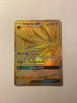 Pokemon SM - Ultra Prism #173/156 Solgaleo GX (Secret Rare) - Image 1