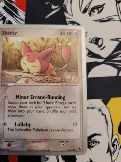 Skitty - 2004 44/109 - Pokemon TCG 2004 World Championship Decks Signed Stamp NM - Image 2