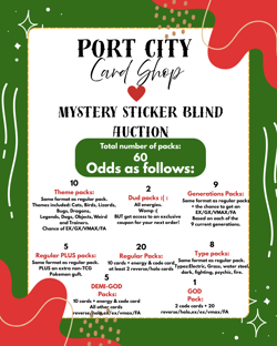 POKEMON TCG MYSTERY STICKER BLIND AUCTION: LOT # 44 - Green With Blue Sheep - Image 2