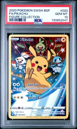 POKEMON XY BLACK STAR PROMO PIKACHU #SWSH020 PSA 10 GEM MINT #130852547 - Image 1