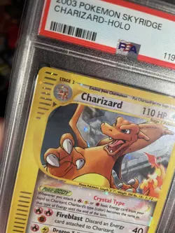 Pokemon Charizard Skyridge Crystal Holo Secret Rare #146 PSA 8 - Image 3