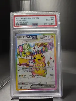 Pokemon Pikachu EX Full Art Surging Sparks Ultra Rare PSA 10 Gem Mint 219/191 - Image 1