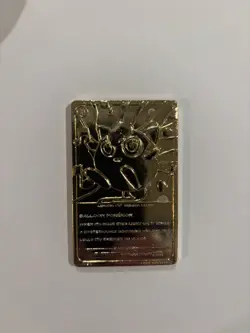 1999 Pokemon Burger King 23K Gold Plated Bar - Jigglypuff With COA & Ball - Image 5