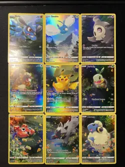 Pokemon TCG Crown Zenith Galarian Gallery NM Full Art Set 9 GG26 - GG34 Pikachu - Image 1