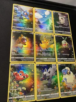 Pokemon TCG Crown Zenith Galarian Gallery NM Full Art Set 9 GG26 - GG34 Pikachu - Image 2