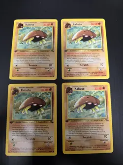 Lot Of 4 Kabuto - 1999 Pokemon 1st Edition Fossil Set 50/62 Great CONDITION! H - Image 1