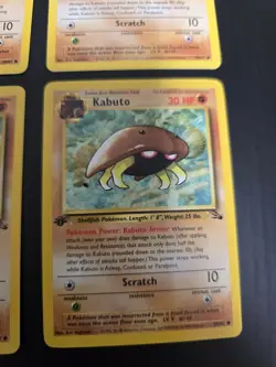 Lot Of 4 Kabuto - 1999 Pokemon 1st Edition Fossil Set 50/62 Great CONDITION! H - Image 4