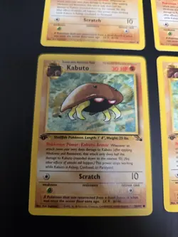 Lot Of 4 Kabuto - 1999 Pokemon 1st Edition Fossil Set 50/62 Great CONDITION! H - Image 5