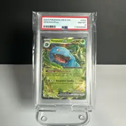 2023 TCG Pokemon Mew 151 EN Venusaur Ex #003 Double Rare Holofoil PSA 8 NM-MT - Image 1