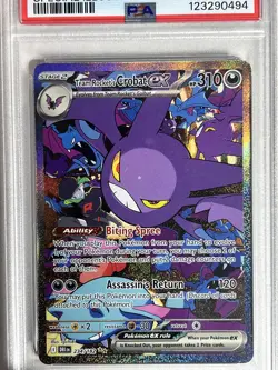PSA 10 Rocket's Crobat Ex #234/182 - Destined Rivals Pokemon TCG - PRISTINE - Image 3