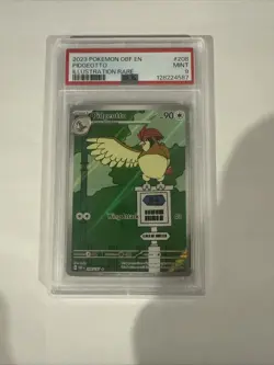 2023 Pokemon SV03 Obsidian Flames Pidgeotto Illustration Rare 208/197 #208 PSA 9 - Image 1