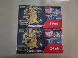 (2 BOXES) Pokemon Surging Sparks ETB + Booster Bundle Costco 2-pack - SEALED! - Image 1