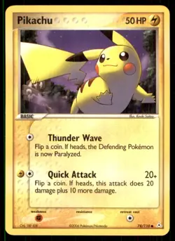2006 EX - Holon Phantoms Pikachu Basic/Common #78 - Image 1