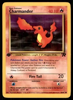 2000 Classic - Team Rocket 1st Edition Charmander Basic/Common #50 - Image 1