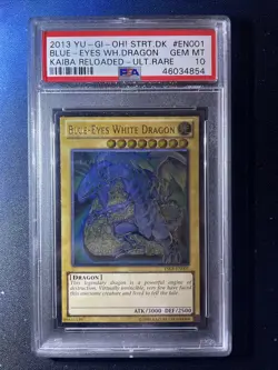 PSA 10 YuGiOh Blue Eyes White Dragon YSKR-EN001 Ultimate Rare Unl. GEM MINT - Image 1