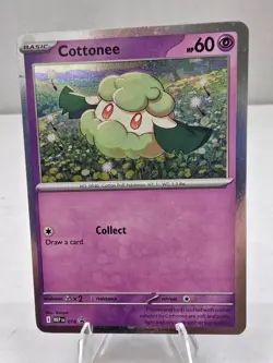 Pokemon Card TCG: Cottonee MEP #018 Cosmos Holo Black Star Promo 2025 - Image 1