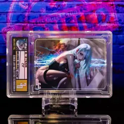 A2 NieR Waifu Trading Card Encased #02/99 Gold Foil Demigoddess Collection SLAB - Image 2
