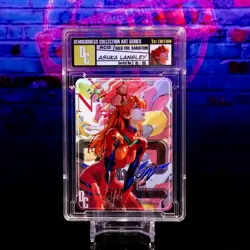 Asuka Eva Waifu Trading Card Encased 16/99 Gold Foil Demigoddess Collection SLAB - Image 3