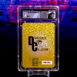 Asuka Eva Waifu Trading Card Encased 16/99 Gold Foil Demigoddess Collection SLAB - Image 5
