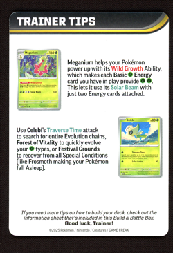 Mega Lucario Trainer Tips Insert Card - Pokemon Mega Evolution Base Set - NM - Image 2