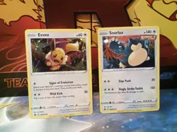 Pokemon tcg eevee and snorlax black star promo cards pokemon tcg - Image 1
