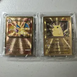 Pokemon Celebrations Metal Cards Charizard & Pikachu Original Packaging UPC b - Image 1