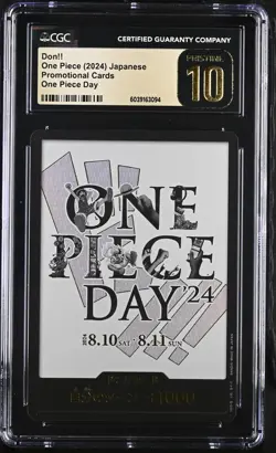 CGC 10 Pristine - One Piece Day '24 Don!! Card Promo Alternate Art Japanese 2024 - Image 1