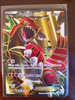 Pokemon Groudon EX Full Art Holo Ultra Rare TCG Card XY Primal Clash 150/160 - Image 1