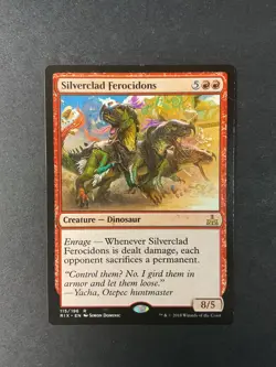 Silverclad Ferocidons - Rivals of Ixalan - Magic the Gathering - MTG - Image 1