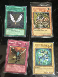 Yugioh Card Lot - 4 Cards One Still Sealed - Image 1
