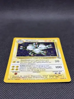 Pokemon TCG Magneton Fossil Holo Rare Card 11/62 Unlimited - Image 3