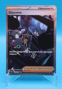 Pokemon TCG Giacomo Scarlet & Violet Paldea Evolved Holo Card 267/193 - Image 1