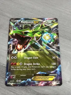 Rayquaza EX XY73 XY Black Star Promo Holo Pokemon Card LP - Image 1
