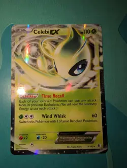 Celebi EX Pokemon TCG 9/149 Full Art Holo Rare Boundaries Crossed NM or better - Image 1