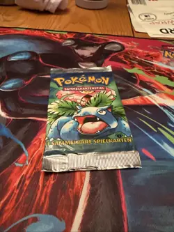 1999 Pokemon German Base Set 1st Edition Venusaur Sealed Booster Pack - Image 1