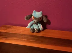 Pokemon Center Riolu 5" Fit Sitting Cuties Plush Doll New For Kids and Teens - Image 1