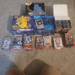 Open Pokemon tcg Lot Etb Booster Packs - Image 1