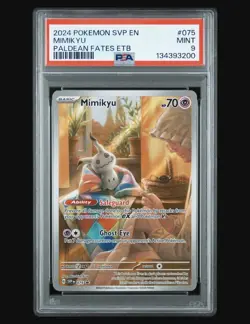 2024 POKEMON SVP EN-SV BLACK STAR PROMO #075 MIMIKYU PSA 9 - Image 1