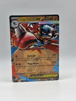 Mega Lucario ex 077/132 Me01 - Pokemon Mega Evolution - Near Mint Ultra Rare - Image 1