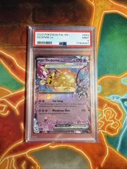 Dedenne ex 093/193 - Pokemon TCG Paldea Evolved (2023) - Double Rare - PSA 9 - Image 1